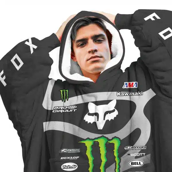 Custom Your Name Oodie Blanket Hoodie - Image 2