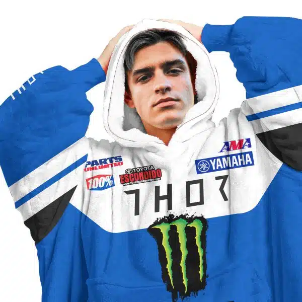 Custom Your Name Oodie Blanket Hoodie - Image 2