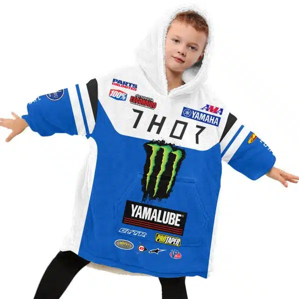 Custom Your Name Oodie Blanket Hoodie - Image 3