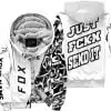 Just Fkcn Send It - Fox Racing - Custom name - White - Fleece Zip Hoodie