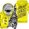 Just Fkcn Send It - Fox Racing - Custom name - Yellow - Fleece Zip Hoodie