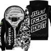Just Fkcn Send It - Monster - Custom name - Fleece Zip Hoodie