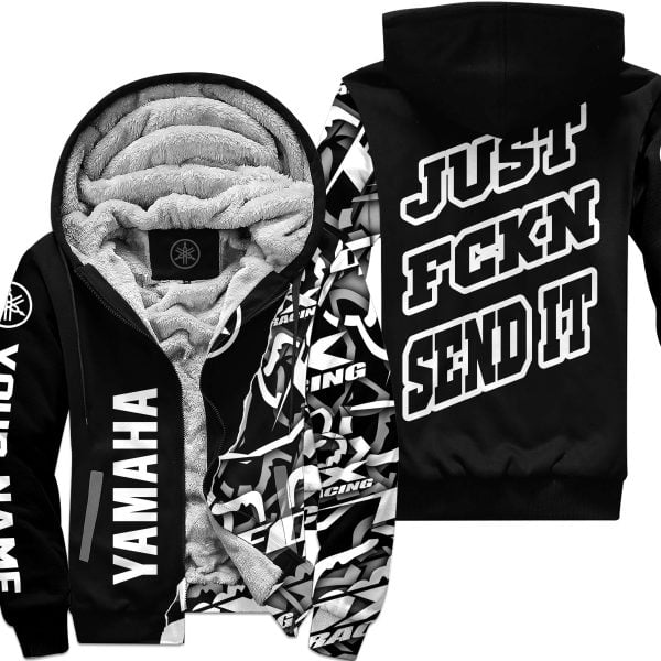 Just Fkcn Send It - Yamaha - Custom name - Fleece Zip Hoodie
