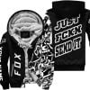 Just Fkcn Send It - Fox Racing - Custom name - Black - Fleece Zip Hoodie