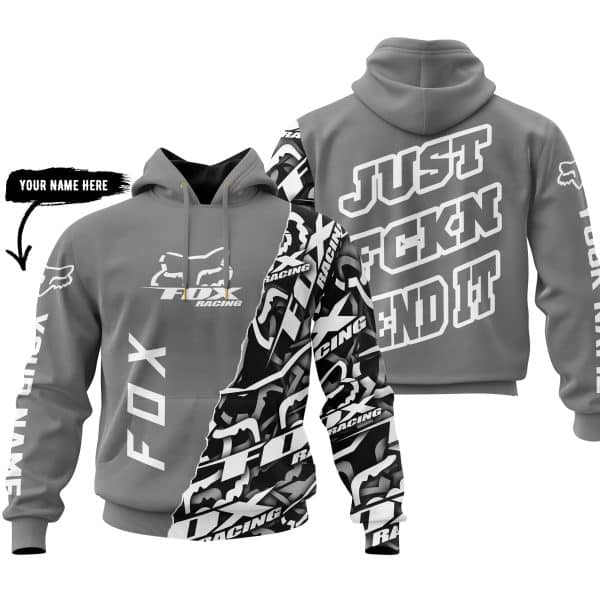 Just Fkcn Send It - Fox Racing - Custom name - Grey