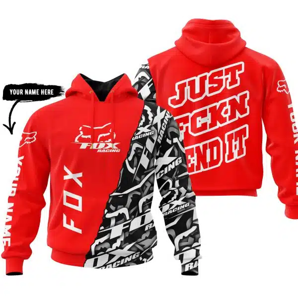 Just Fkcn Send It - Fox Racing - Custom name - Red