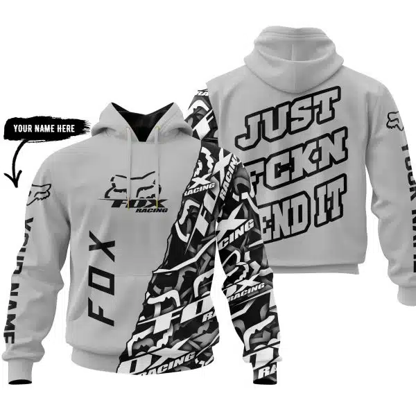 Just Fkcn Send It - Fox Racing - Custom name - Silver