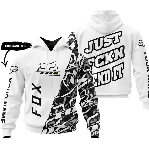 Just Fkcn Send It - Fox Racing - Custom name - White