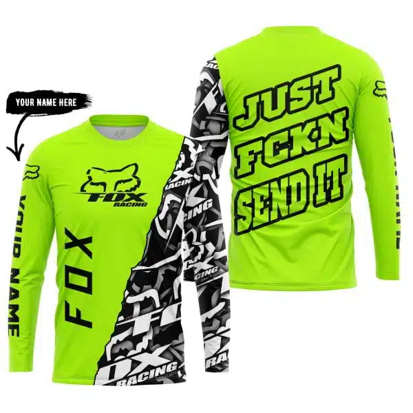 Just Fkcn Send It - Fox Racing - Custom name - Neon - Image 3