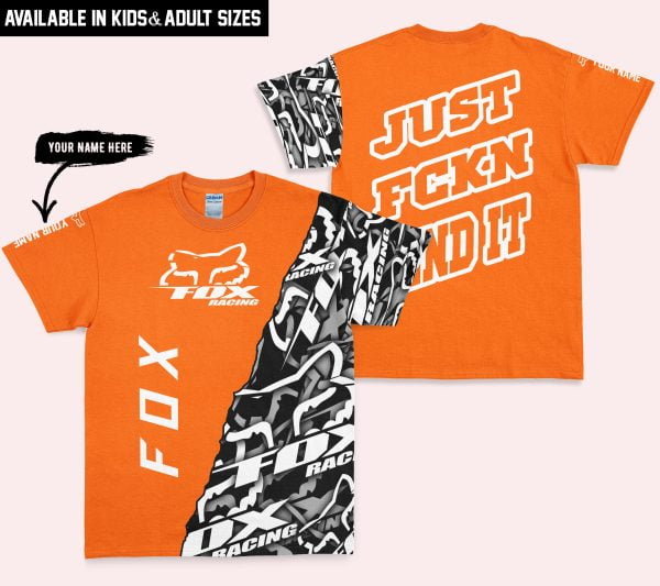 Just Fkcn Send It - Fox Racing - Custom name - Orange - Image 5
