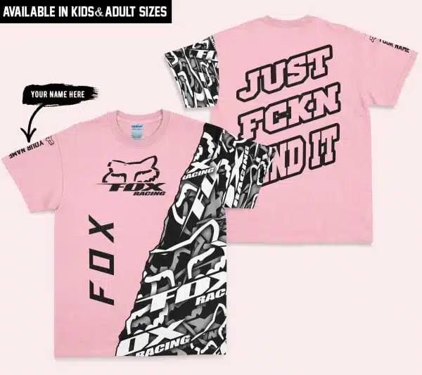 Just Fkcn Send It - Fox Racing - Custom name - Pink - Image 3
