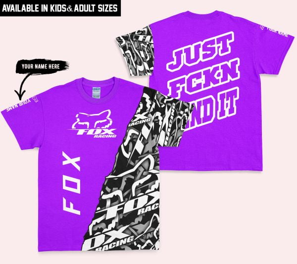 Just Fkcn Send It - Fox Racing - Custom name - Purple - Image 3
