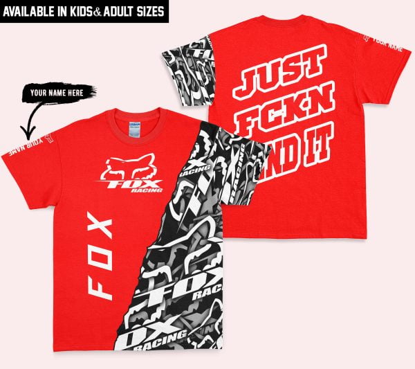 Just Fkcn Send It - Fox Racing - Custom name - Red - Image 5