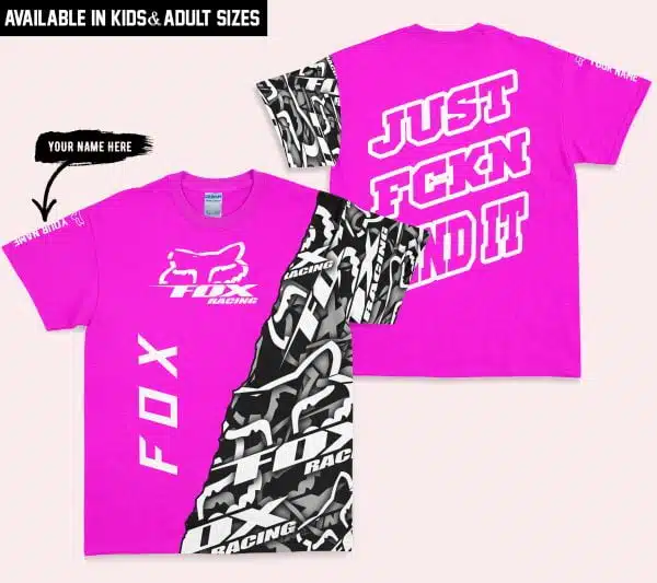 Just Fkcn Send It - Fox Racing - Custom name - Vivid pink - Image 5