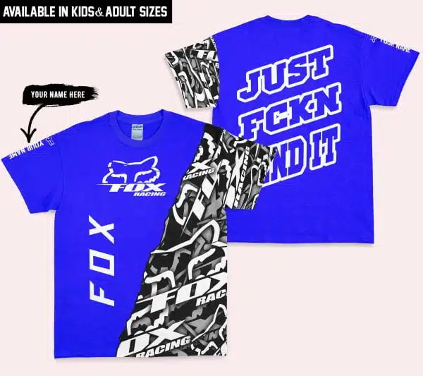 Just Fkcn Send It - Fox Racing - Custom name - Blue - Image 5