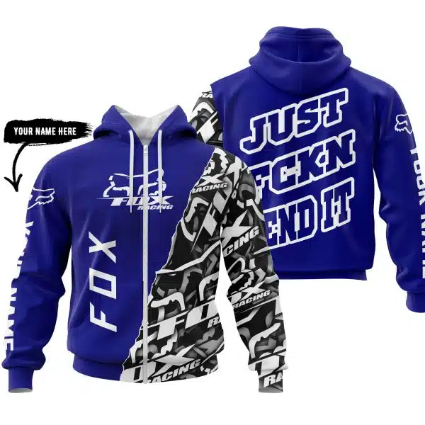 Just Fkcn Send It - Fox Racing - Custom name - Navy - Image 2