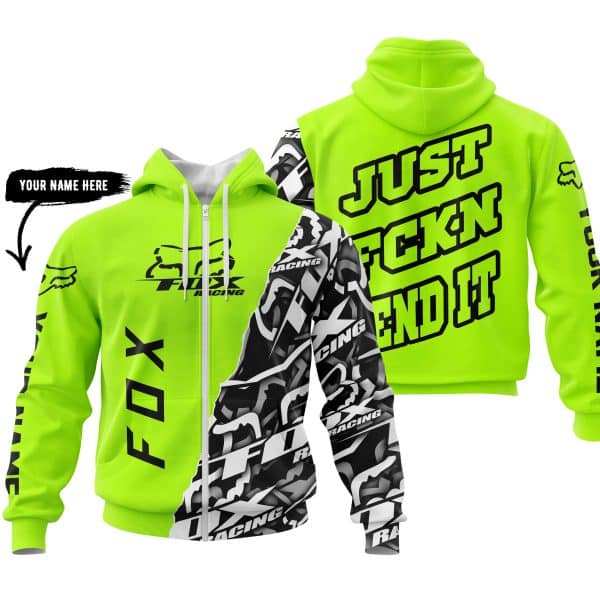 Just Fkcn Send It - Fox Racing - Custom name - Neon - Image 2