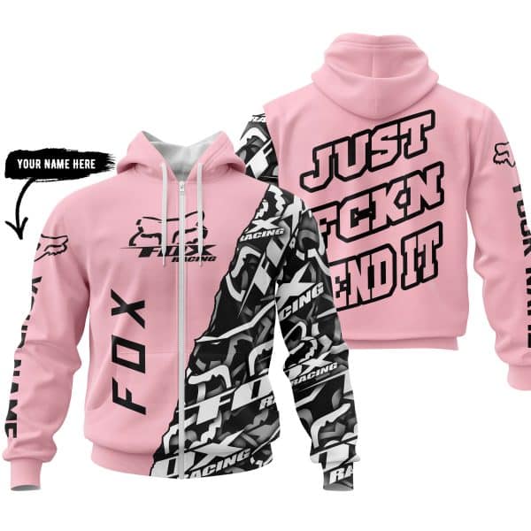 Just Fkcn Send It - Fox Racing - Custom name - Pink - Image 2
