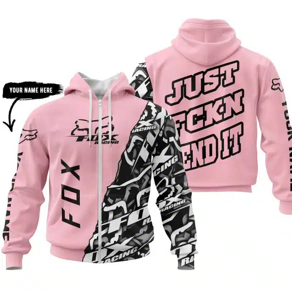 Just Fkcn Send It - Fox Racing - Custom name - Pink - Image 2