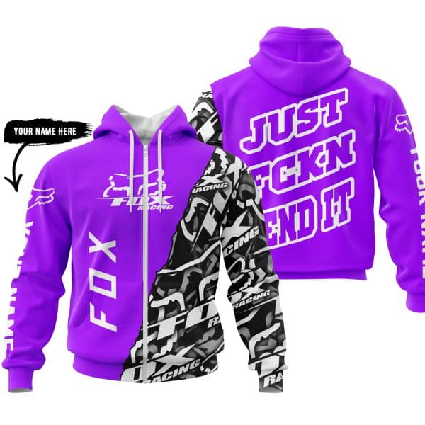 Just Fkcn Send It - Fox Racing - Custom name - Purple - Image 2
