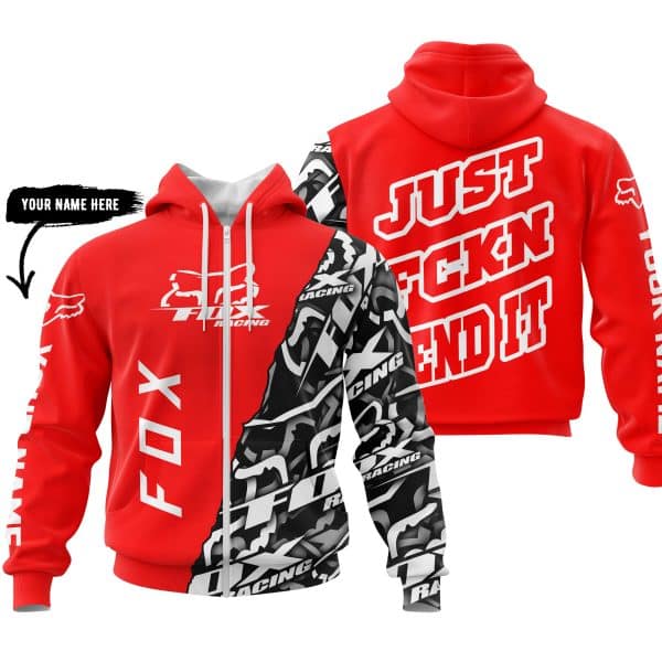 Just Fkcn Send It - Fox Racing - Custom name - Red - Image 2