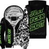 Just Fkcn Send It - Arctic cat - Custom name - Green - Fleece Zip Hoodie