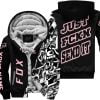 Just Fkcn Send It - Fox Racing - Custom name - Pink - Fleece Zip Hoodie
