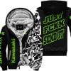 Just Fkcn Send It - Kawasaki - Custom name - Green - Fleece Zip Hoodie