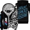 Just Fkcn Send It - BWM - Custom name - Blue - Fleece Zip Hoodie