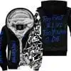 Too Fast To Live Too Young To Die - Suzuki - Custom name - Blue - Fleece Zip Hoodie