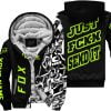 Just Fkcn Send It - Fox Racing - Custom name - Neon - Fleece Zip Hoodie