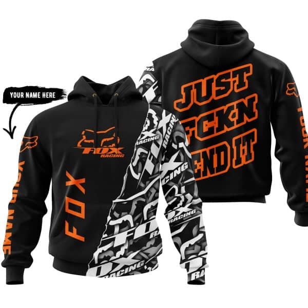 Just Fkcn Send It - Fox Racing - Custom name - Orange