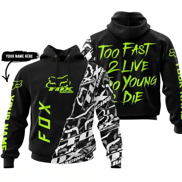 Too Fast To Live Too Young To Die - Fox Racing - Neon