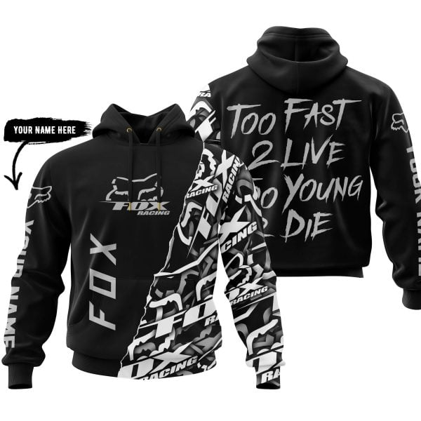 Too Fast To Live Too Young To Die - Fox Racing - Silver