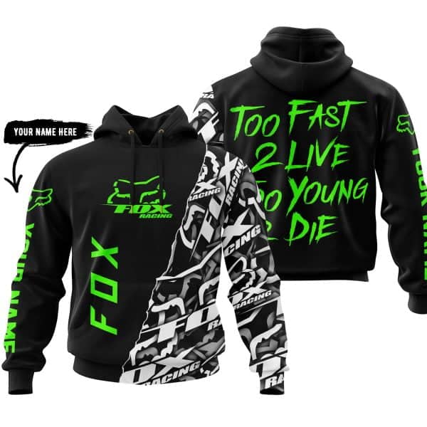 Too Fast To Live Too Young To Die - Fox Racing - Vivid Green