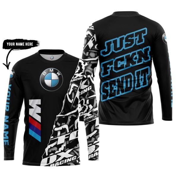 Just Fkcn Send It - BWM - Custom name - Blue - Image 2