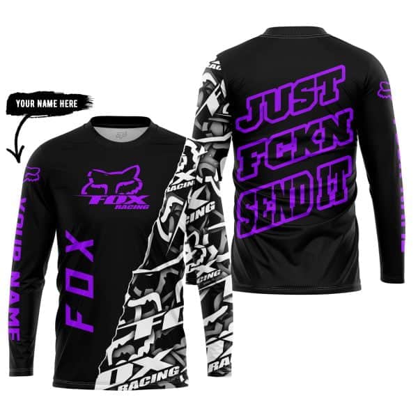 Just Fkcn Send It - Fox Racing - Custom name - Purple - Image 5