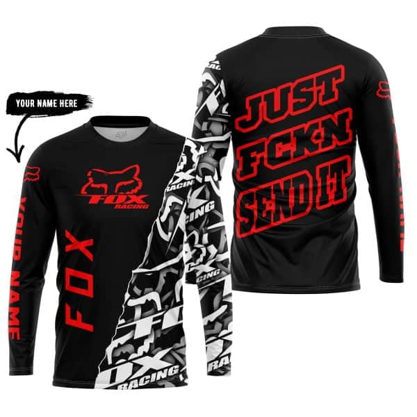 Just Fkcn Send It - Fox Racing - Custom name - Red - Image 5