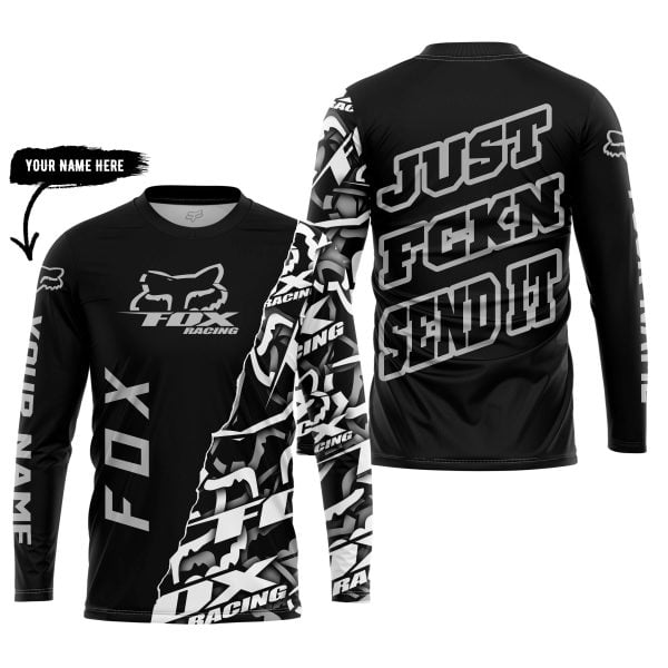Just Fkcn Send It - Fox Racing - Custom name - Silver - Image 5