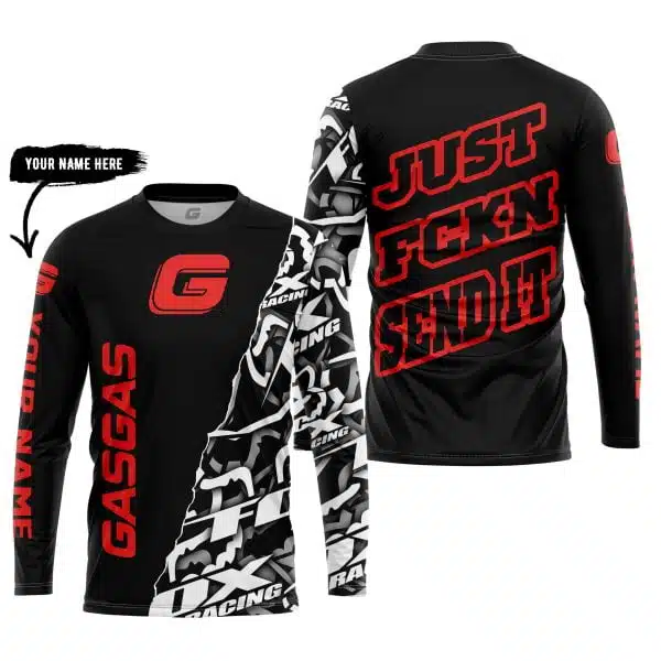Just Fkcn Send It - Gas Gas - Custom name - Red - Image 5