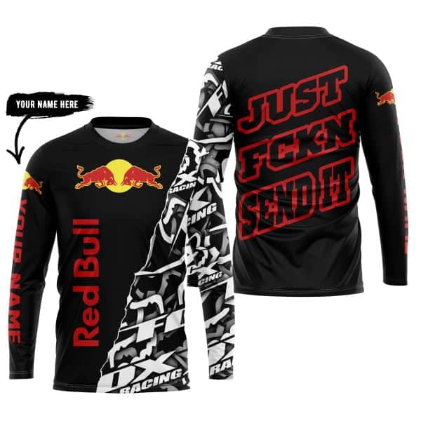 Just Fkcn Send It - Redbull - Custom name - Red - Image 5