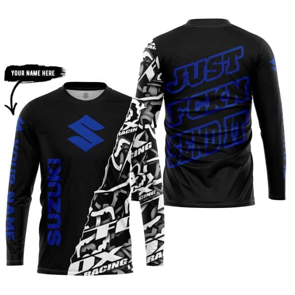 Just Fkcn Send It - Suzuki - Custom name - Blue - Image 5
