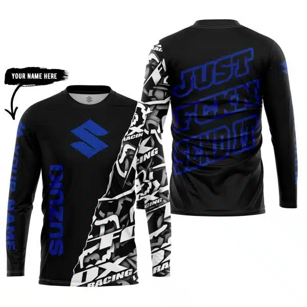 Just Fkcn Send It - Suzuki - Custom name - Blue - Image 5