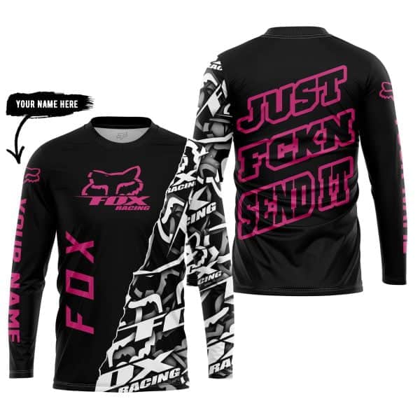 Just Fkcn Send It - Fox Racing - Custom name - Bright pink - Image 5
