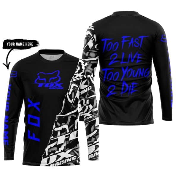 Too Fast To Live Too Young To Die - Fox Racing - Blue - Image 5