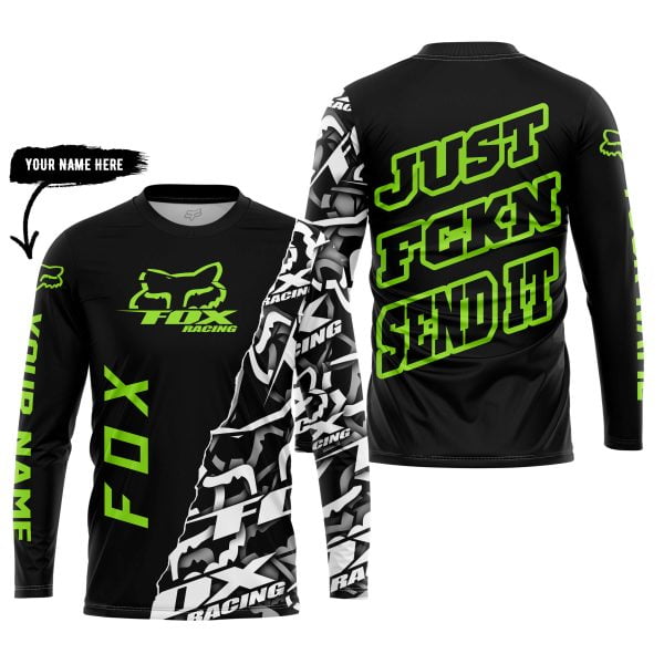 Just Fkcn Send It - Fox Racing - Custom name - Green - Image 5