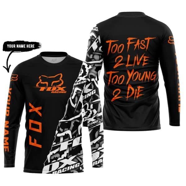 Too Fast To Live Too Young To Die - Fox Racing - Orange - Image 5