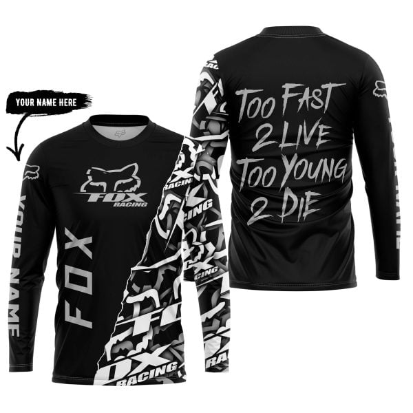 Too Fast To Live Too Young To Die - Fox Racing - Silver - Image 5