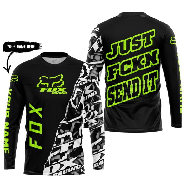 Just Fkcn Send It - Fox Racing - Custom name - Neon - Image 3