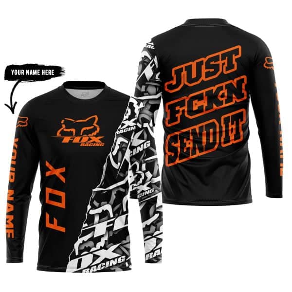 Just Fkcn Send It - Fox Racing - Custom name - Orange - Image 5